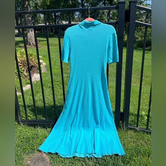 Anthropologie Current Air Collared Ribbed Midi Dress NWT - Picture 11 of 11